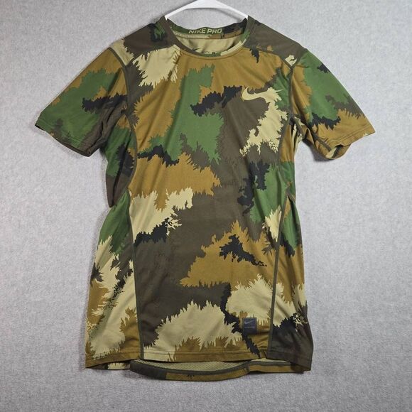 Nike Pro Hypercool Shirt compression Fitted Camo Small Active Performance Stretc - Picture 1 of 11